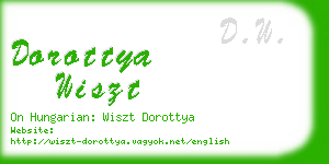 dorottya wiszt business card